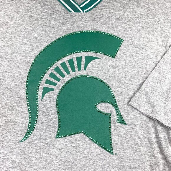 Pink Victoria's Secret Michigan State Spartans Tailgate Top Women's Size Small - Picture 2 of 6